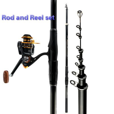 Carbon Rock Fishing Rod Ultra-light Super-hard Telescopic Fishing Olta Long Section Position Hand Sea Dual-use Fishing Canne Set