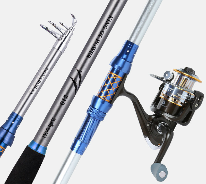 Carbon Ultra-Light Super Hard Seapole Telescopic Fishing Rod Long-distance Throwing Fishing Set Carp Fishing Power Hand Rod