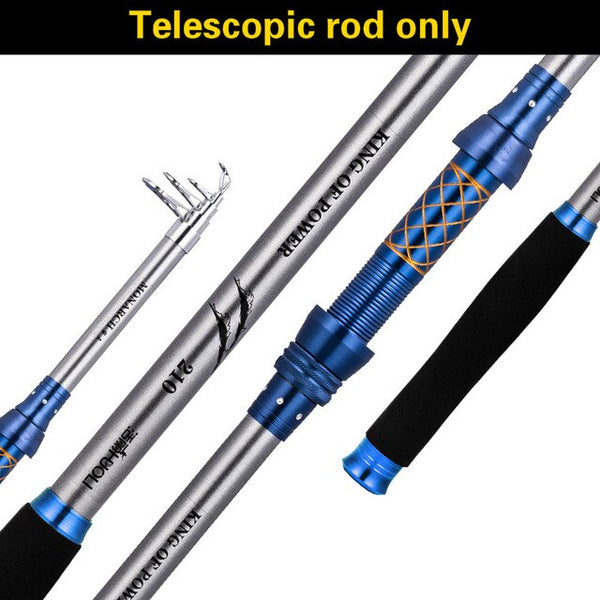 Carbon Ultra-Light Super Hard Seapole Telescopic Fishing Rod Long-distance Throwing Fishing Set Carp Fishing Power Hand Rod