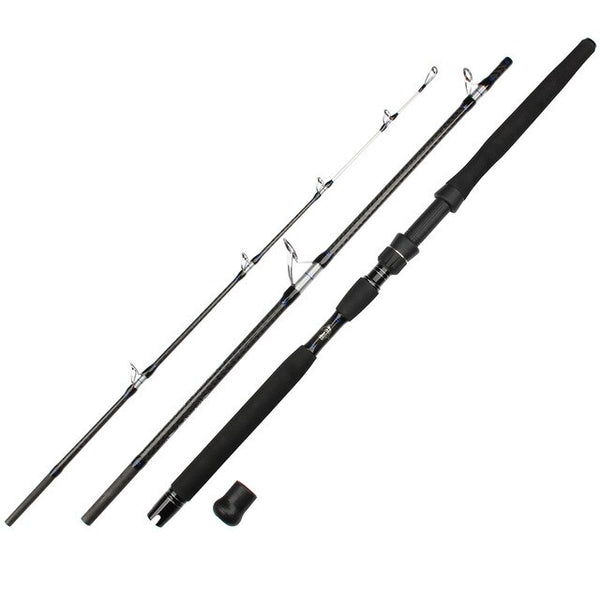 RoseWood 7'63 2.3m Heavy Fishing Rods Travel Rod 3-Piece Sea Boat Popping Fishing Rod 60-250G, 30-50LBS Saltwater Spinning Rod