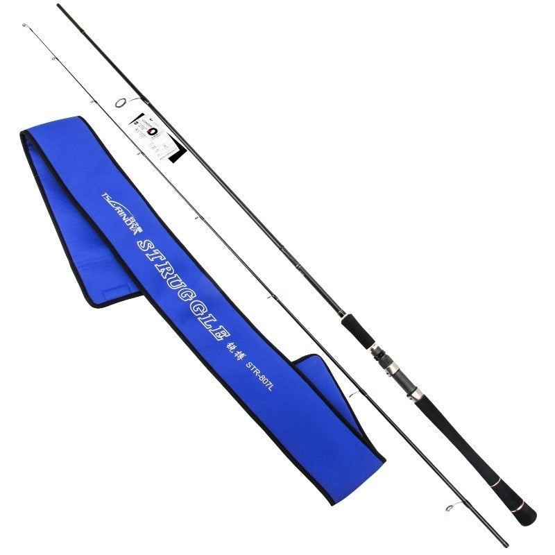 Tsurinoya Struggle STR Sea Bass Spinning Fishing Rod 2.61m 2 Section PE 0.6-1.2# Fuji Accessory Long Cast Fishing Spinning Rod