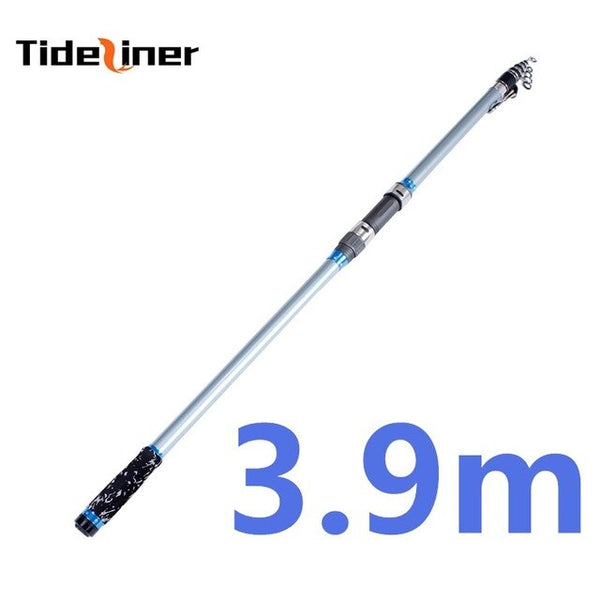 Tideliner 3.6m 3.9m 4.2m 4.5m surf casting spinning fishing rod carbon fiber sea surfcasting telescopic fishing rod 60-150g