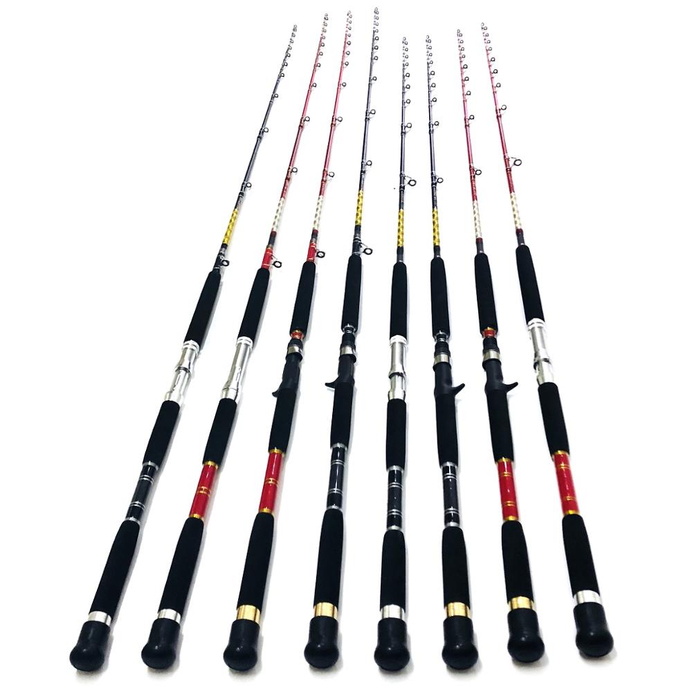4mm FRP Tip 1.8M 2.1M Carbon Fiber Fish Pole Ocean Saltwater Lure Spinning Boat Fishing Universal Casting Rock Fly Fishing Rod