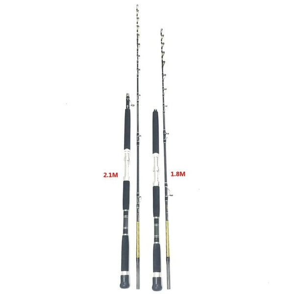 4mm FRP Tip 1.8M 2.1M Carbon Fiber Fish Pole Ocean Saltwater Lure Spinning Boat Fishing Universal Casting Rock Fly Fishing Rod