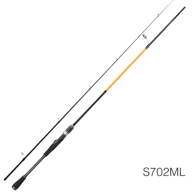 TSURINOYA PIONEER Spinning/Casting Fishing Rod 2.1m 2Sec. M/ML Power Carbon Lure Rod FUJI Guide Ring Accessories Baitcasting Rod