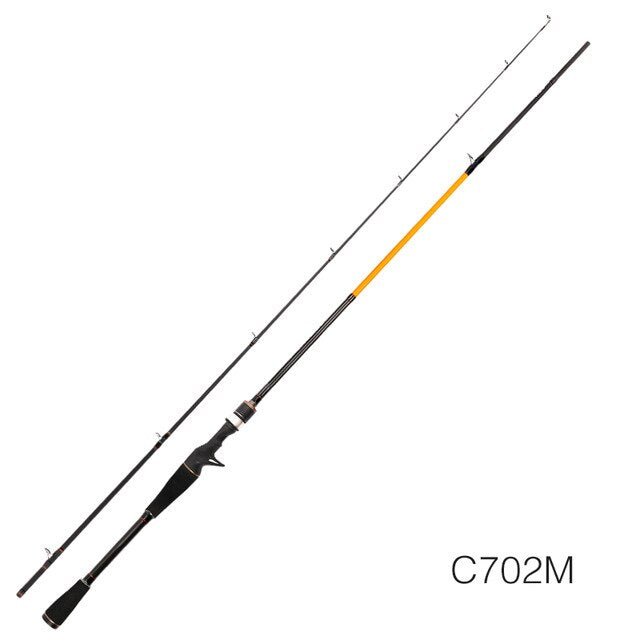TSURINOYA PIONEER Spinning/Casting Fishing Rod 2.1m 2Sec. M/ML Power Carbon Lure Rod FUJI Guide Ring Accessories Baitcasting Rod