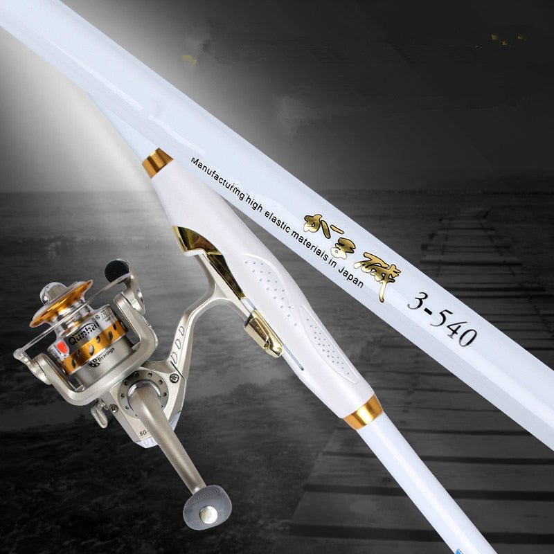 Rock Fishing Rod Carbon Distance Throwing Fishing Pole Super Hard Locatable Telescopic Canne a Peche De Pecsa Fishing Tackle Set
