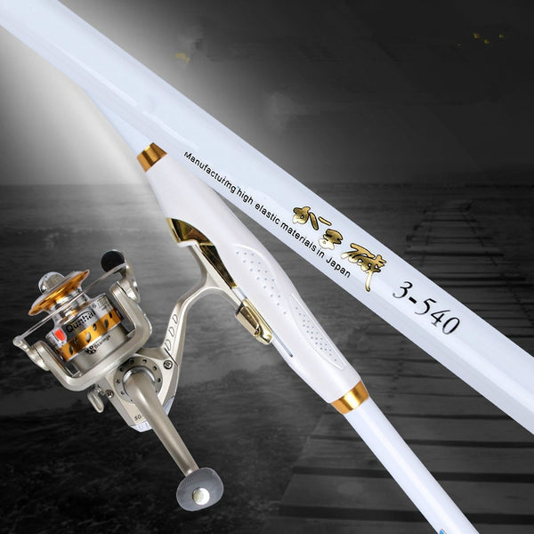 Rock Fishing Rod Carbon Distance Throwing Fishing Pole Super Hard Locatable Telescopic Canne a Peche De Pecsa Fishing Tackle Set