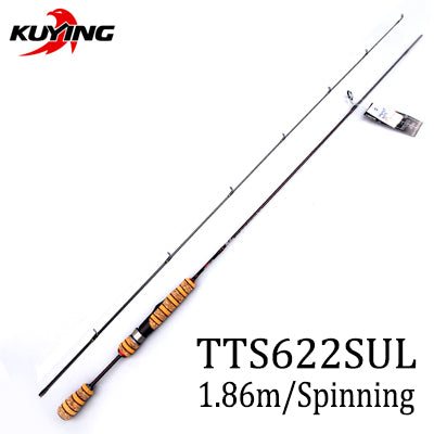 KUYING TETON Combo 1.56m 1.8m 1.86m 1.9m 1.92 1.98m Carbon Super Ultra Light Soft Baitcasting Casting Spinning Lure Fishing Rod Pole Cane Stick Combo FUJI Parts