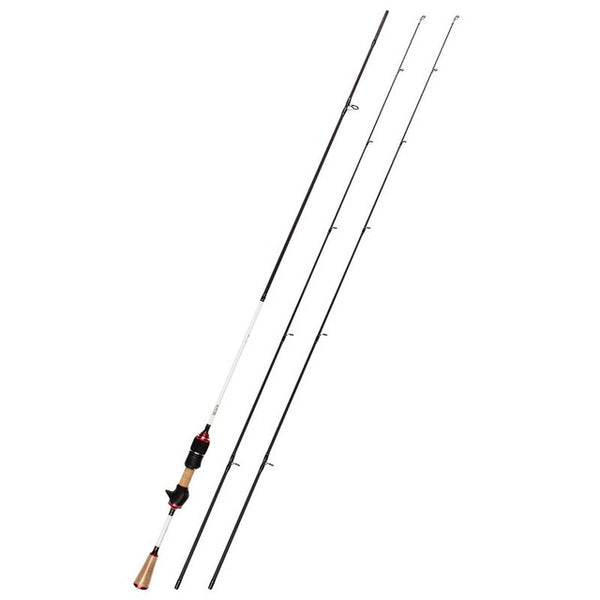 RoseWood 2.1m UL Carp Fishing Rod Double Tips Carbon Fiber Spinning Casting Rod Lure Weight 0.8-5g Cork Handle Stick
