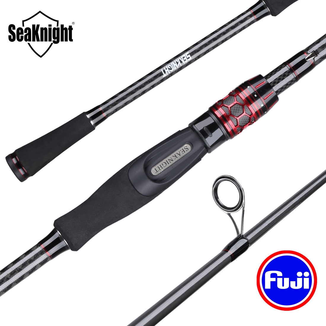SeaKnight Kraken Fishing Rod FUJI Guide Rings 2.1M 2.4M Spinning Casting Rod Carbon M Power 2 Sections Medium Fast Speed