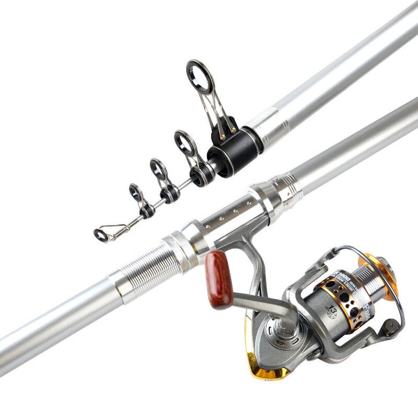 Telescopic Fishing Rod High Carbon Fishing Pole Carried Stick Super Light Canne Casting Fishing Pole Olta Seti 3.6m 4.5m