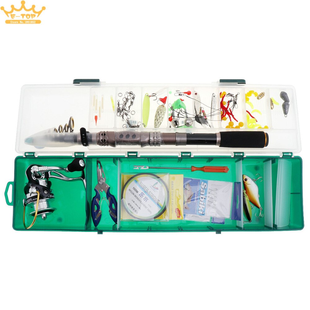 Saltwater / Freshwater Fishing 107pcs 2.7m Fishing Rod and 4000 Reel Combos Lure Fishing Set with Various Baits and Accessories