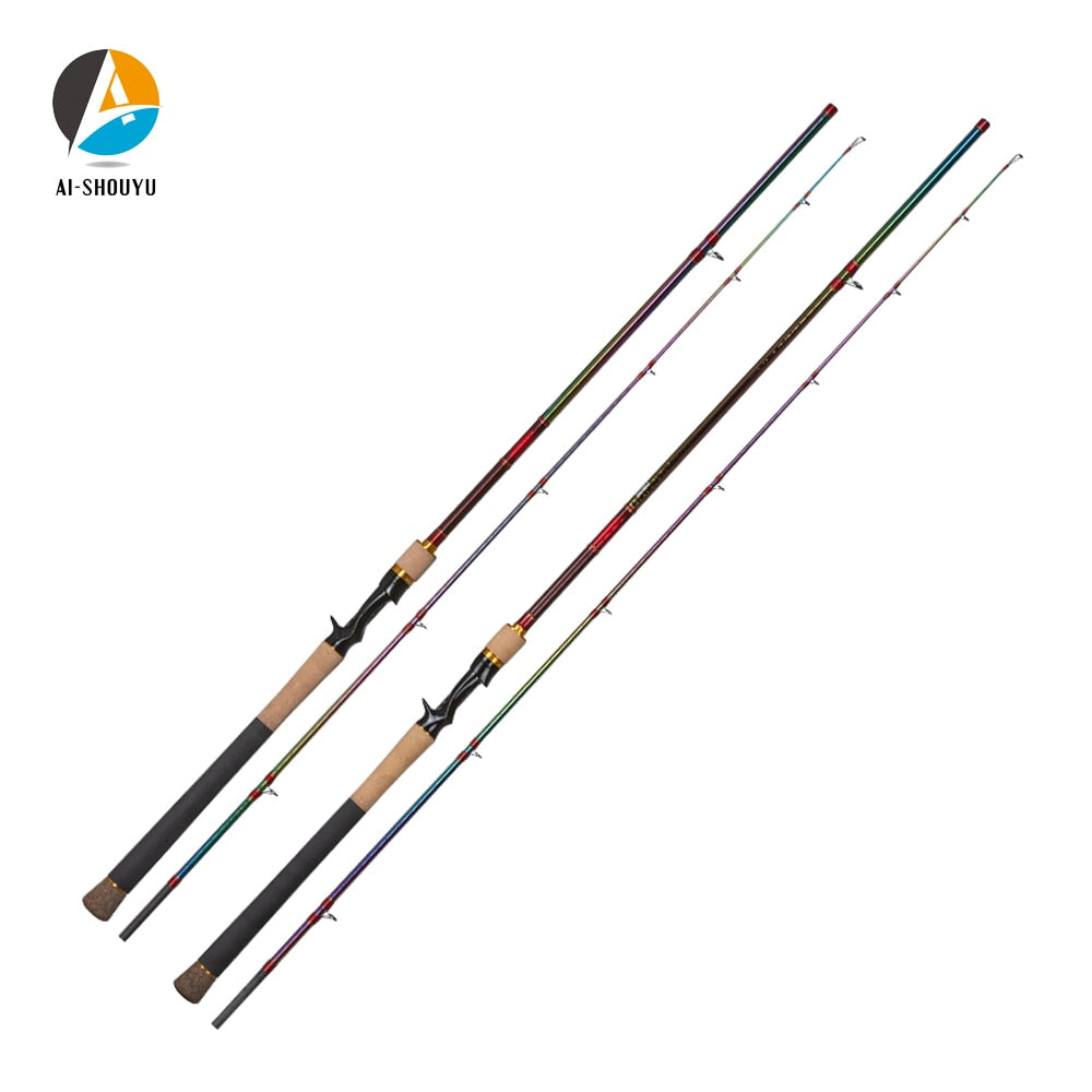 AI-SHOUYU New Snakehead Lure Rod XF Action XH Power Full Fuji Casting Fishing Rod Travel Fishing Tackle Ultra-light for Big Fish