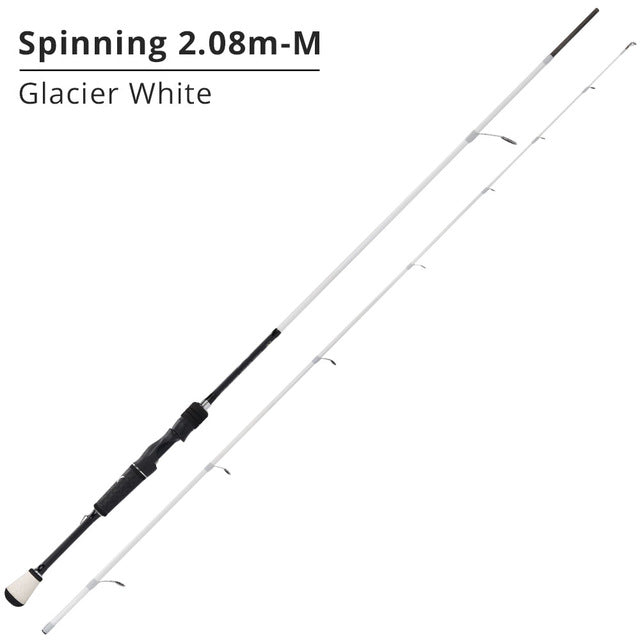 KastKing Crixus 2.08m 2.18m 2.28m Spinning Casting Fishing Rod 2 Pieces 24 Ton Carbon Fiber Medium Fast Action with SiC Rings