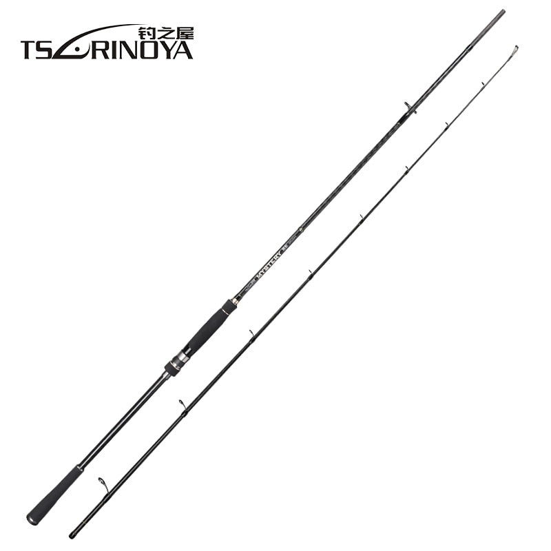 TSURINOYA MYSTERY 2.4m/2.7m M/MH Fast Spinning Fishing Rod FUJI O Guide Ring Carbon Fiber Lure Rods Fibra De Carbono Pesca Stick
