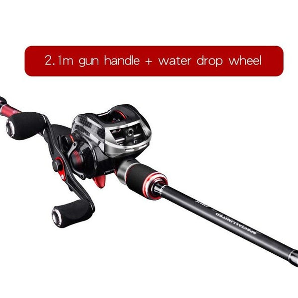Handinglu Sub-pole Set Water Drop Wheel Complete Set of Fishing Rod Seapole Ma Kou Sub-pole