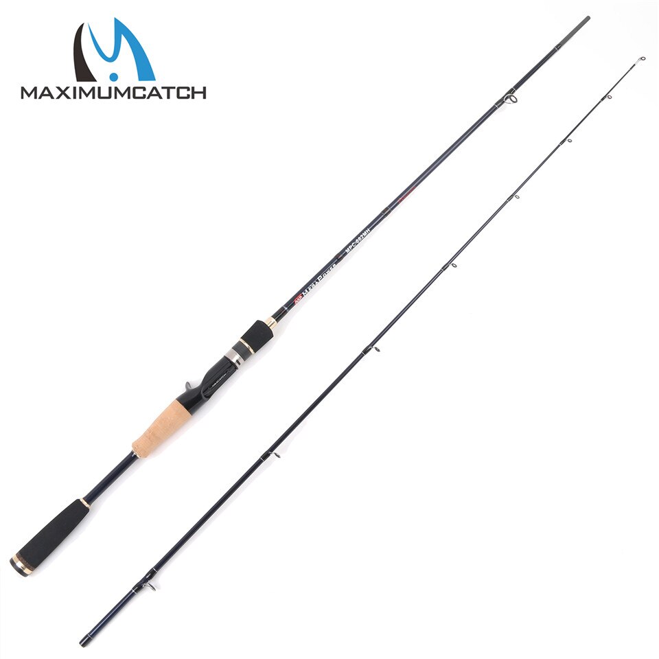 Maximumcatch 6'6'' Carbon Fiber Casting Fishing Rod 12-20lb Fast Action Megapower Fishing Rod