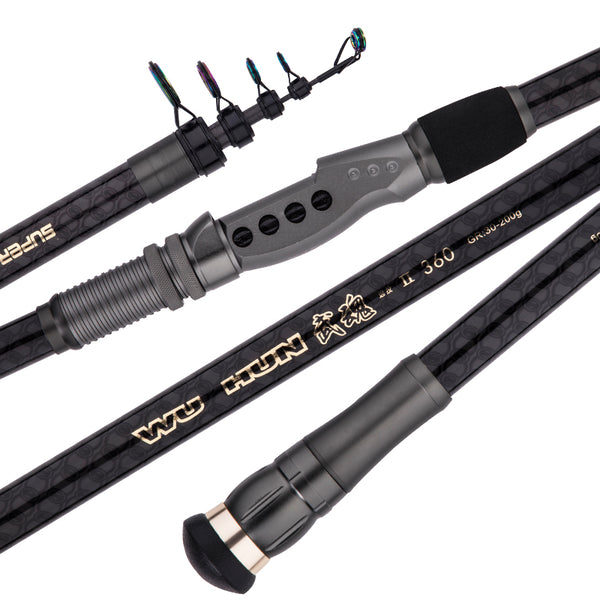 2.1m-3.6m Telescopic Fishing Rod Rock Fishing Pole Distance Throwing Carbon Olta Super Light and Super Hard Canne Fishing Tackle