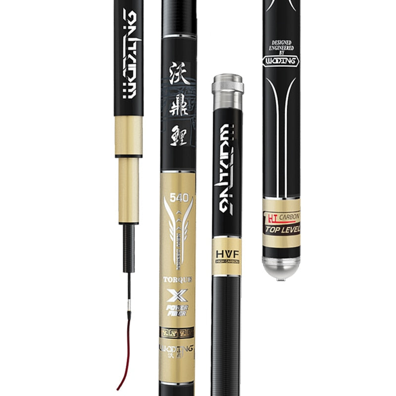Carbon Carp Fishing Rod 28Tonalty Taiwan Fishing Pole Ultra-light Olta Ultra-hard Hand Pole Vara De Pesca Fishing Equipment 7.2m