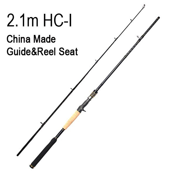 Spinpoler 2.1m 2.4m High Carbon Strong Power H XH Action Baitcasting Rod Stream Fishing Pole Beach Fishing Rod Fishing Tackle