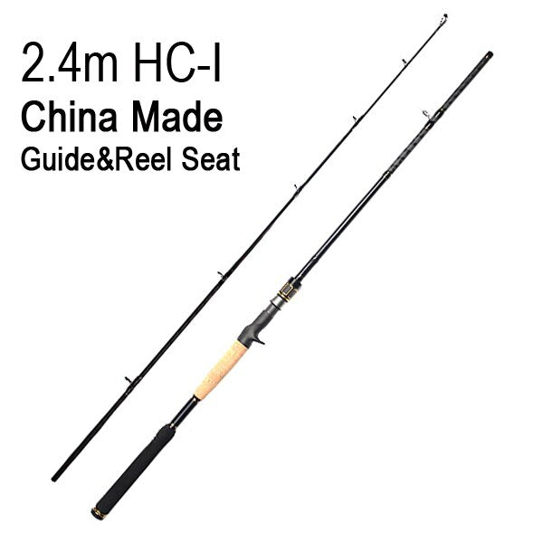Spinpoler 2.1m 2.4m High Carbon Strong Power H XH Action Baitcasting Rod Stream Fishing Pole Beach Fishing Rod Fishing Tackle