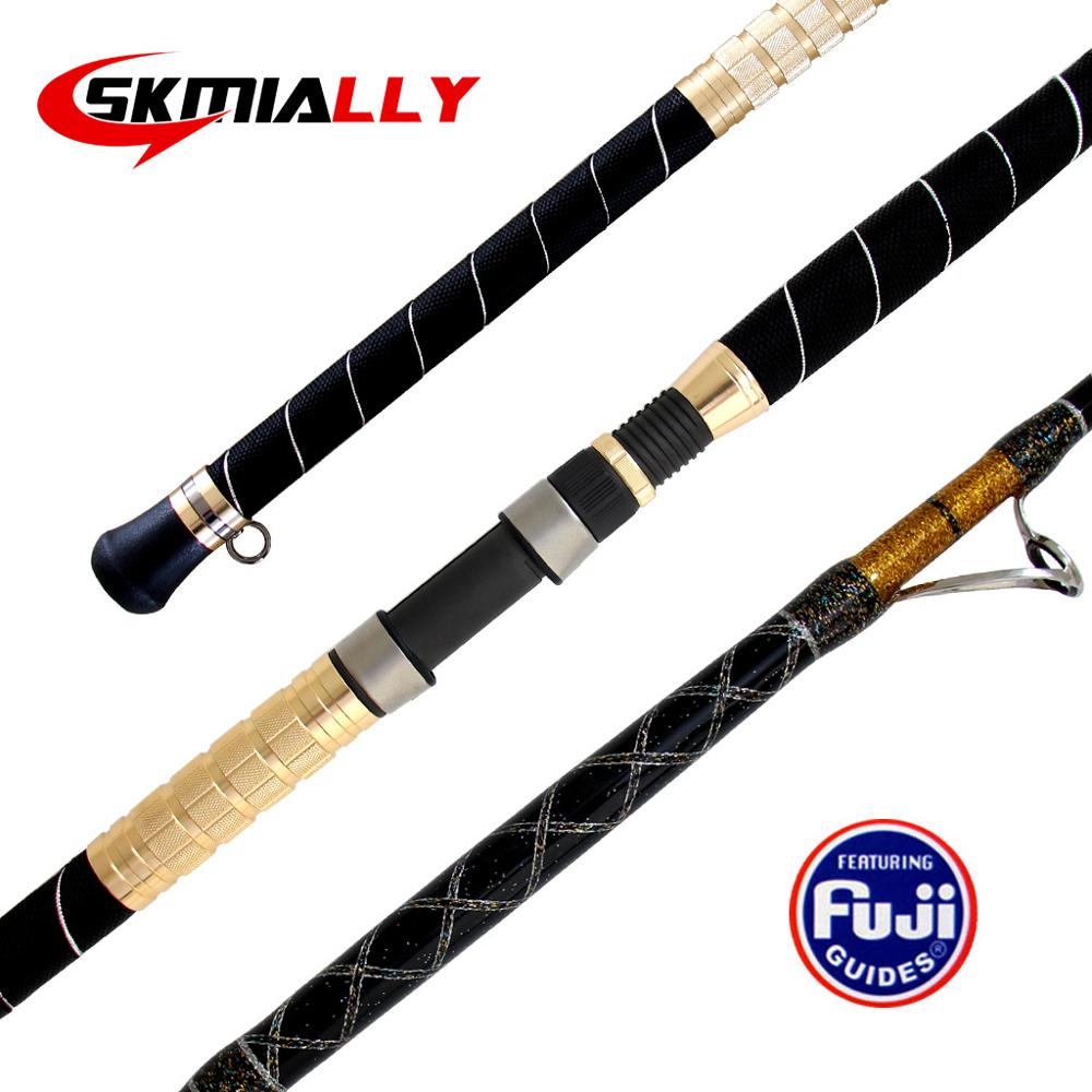 Skmially 1.65m Ocean Boat Spinning Fishing Rod Features:80-100Number FUJI DPS  reel seat Carbon Jigging Lure Rods Pesca Olta