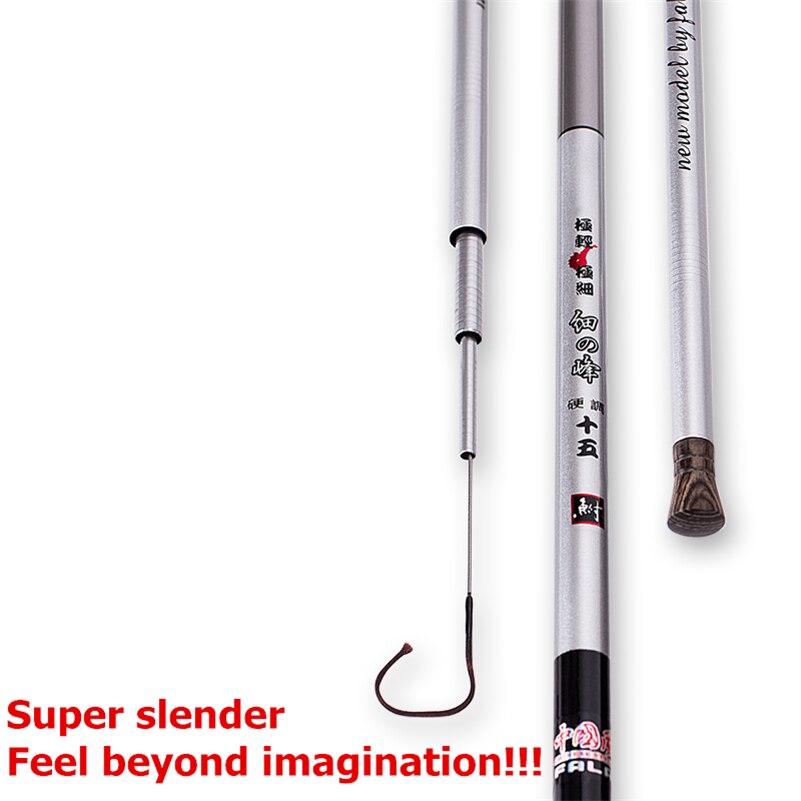New Stream Fishing Rod High Carbon Fiber Telescopic Fishing pole Ultra Light Ultrafine Carp Fishing Hand Pole Free shipping