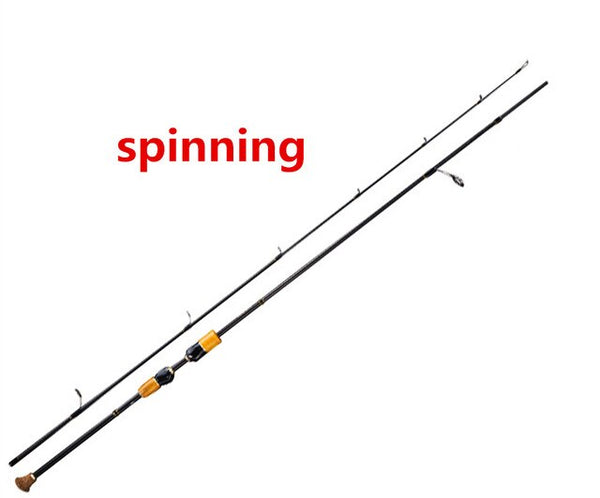 YUANWEI 2Sec 2.4m M Spinning Rod 6-14LB/6-24g Bait Casting Rod Carbon Lure Fishing Rods Vara De Pesca Olta Fishing Stick