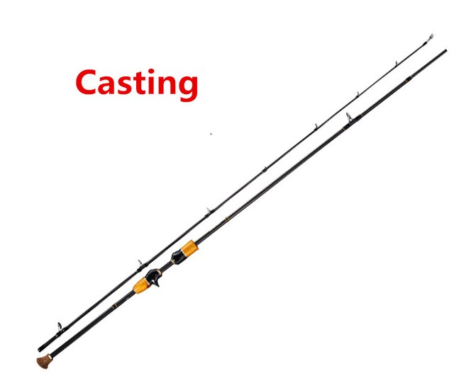 YUANWEI 2Sec 2.4m M Spinning Rod 6-14LB/6-24g Bait Casting Rod Carbon Lure Fishing Rods Vara De Pesca Olta Fishing Stick