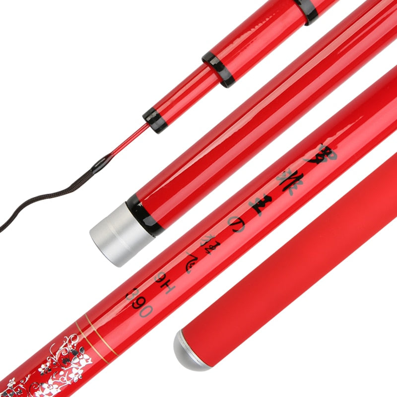 9H hard StreamTilapia Fishing Rods  1.8-4.5m Telescopic Carbon Fiber Ultra-Thin Fishing Rod Stream Sea Fishing Pole