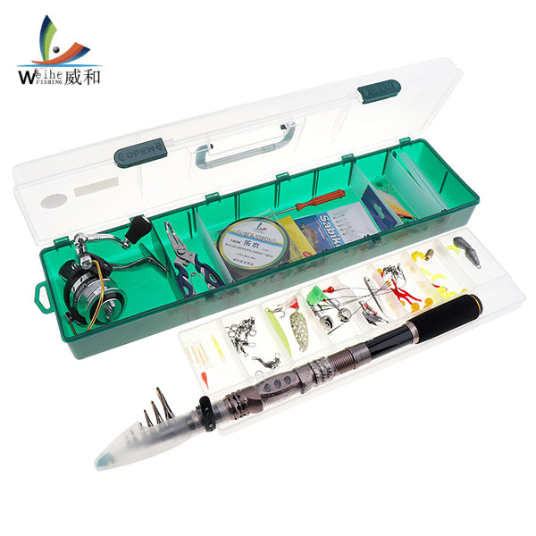 107pcs 2.7m Fishing Rod 4000 Reel Metal Spinning Wheel Combos Lure Bait Set for Saltwater Freshwater Fishing Tools Accessories