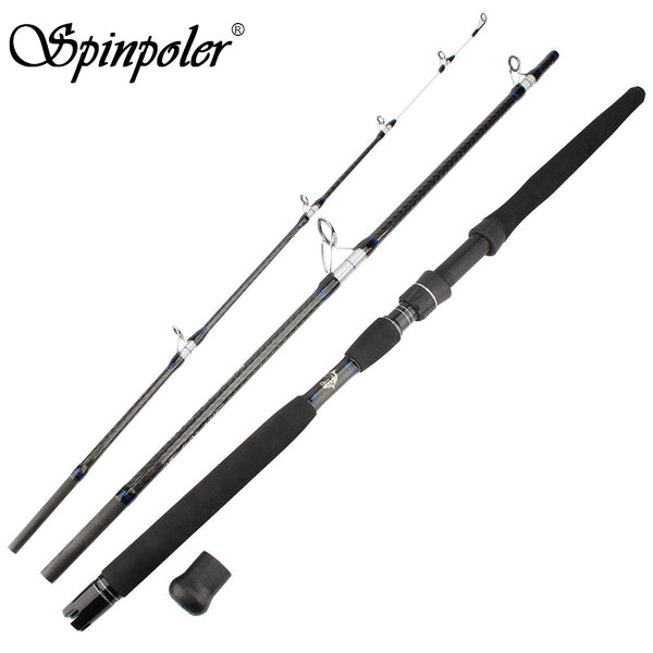 Hot 7'63 2.3m Medium Heavy Spinning Fishing Rod 3-Piece Lure Weight 60-250G Boat & Popping Series Fishing Saltwater Pole