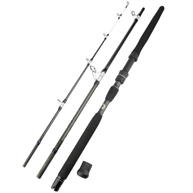 Hot 7'63 2.3m Medium Heavy Spinning Fishing Rod 3-Piece Lure Weight 60-250G Boat & Popping Series Fishing Saltwater Pole