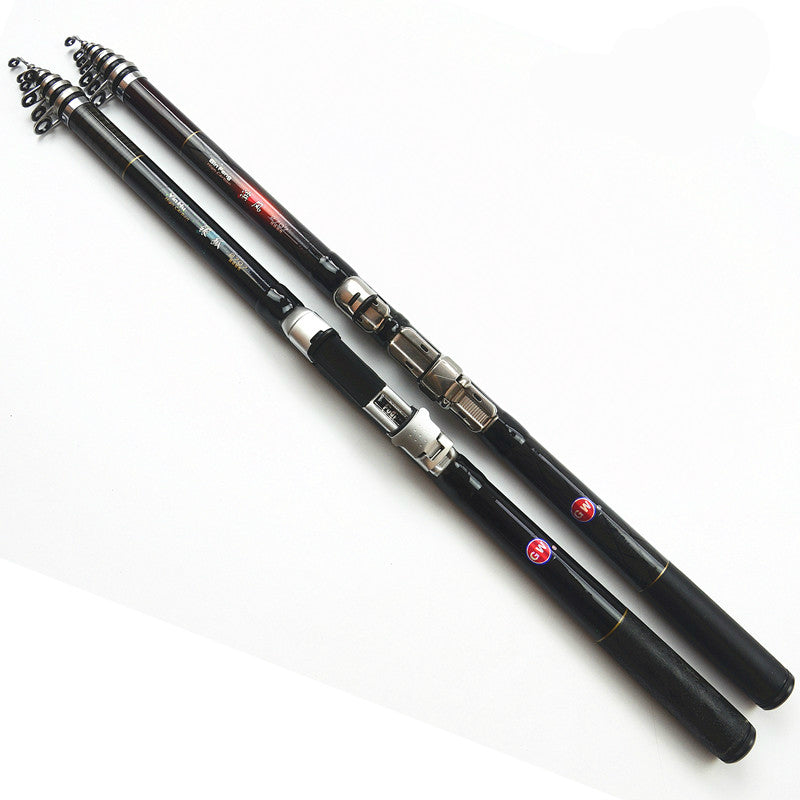 Carbon Fiber Spinning Fishing Rod Super Hard Telescopic Rock Fishing Rod Carp Fishing Rod Sea Rod 2.1/2.4/2.7/3.0/3.6m