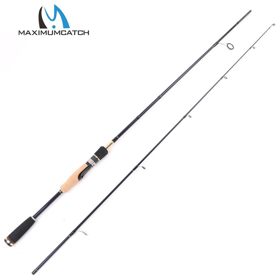 Maximumcatch 6'6'' 24T/IM 6 Carbon Fiber Megapower Spinning Rod 662 ML 5-10LB Line Weight 2pcs Spinning Fishing Rod