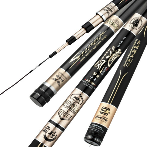 2.7m 5.4m 6.3m 8.1m Taiwan Fishing Rod Ultra-light and Ultra-hard Fishing Olta 28/19 Tuning Hand Pole Fishing Gear Vara De Pesca