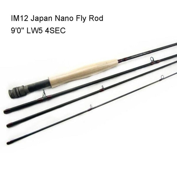 Aventik IM12 9ft LW3 LW4 LW5 LW6 Japan Nano Fly Fishing Rod Super Light Carbon Trout Nymph Wet Fast Action Fly Rod