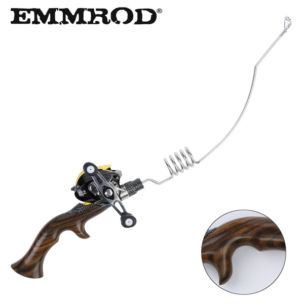 Handmade NEW Emmrod Ebony Handle Portable Bait Casting fishing rod set Ocean boat Raft fishing rod Telescopic Rod FQ-WD