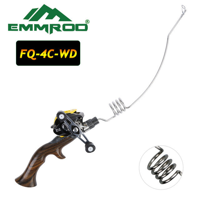 Handmade NEW Emmrod Ebony Handle Portable Bait Casting fishing rod set Ocean boat Raft fishing rod Telescopic Rod FQ-WD