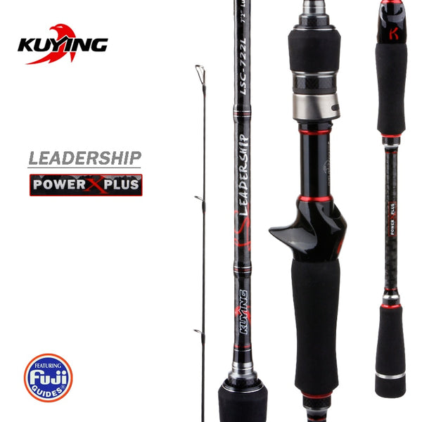 KUYING Leadership Spinning Casting Lure Fishing Rod 1.92m 2.16m 2.19m 2.28m 2.4m 2.58m 2.7m Pole Stick Carbon Cane Medium Fast