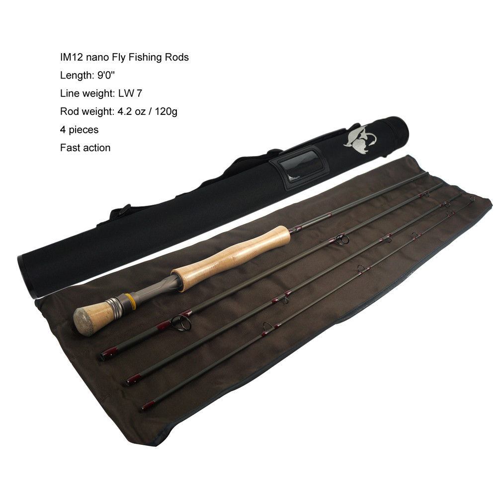 Aventik Super Light  IM12 9ft LW7-LW9 Saltwater Fly Fishing Rods Fast Action Quality Steelhead Salmon Anglers Fly Rod New