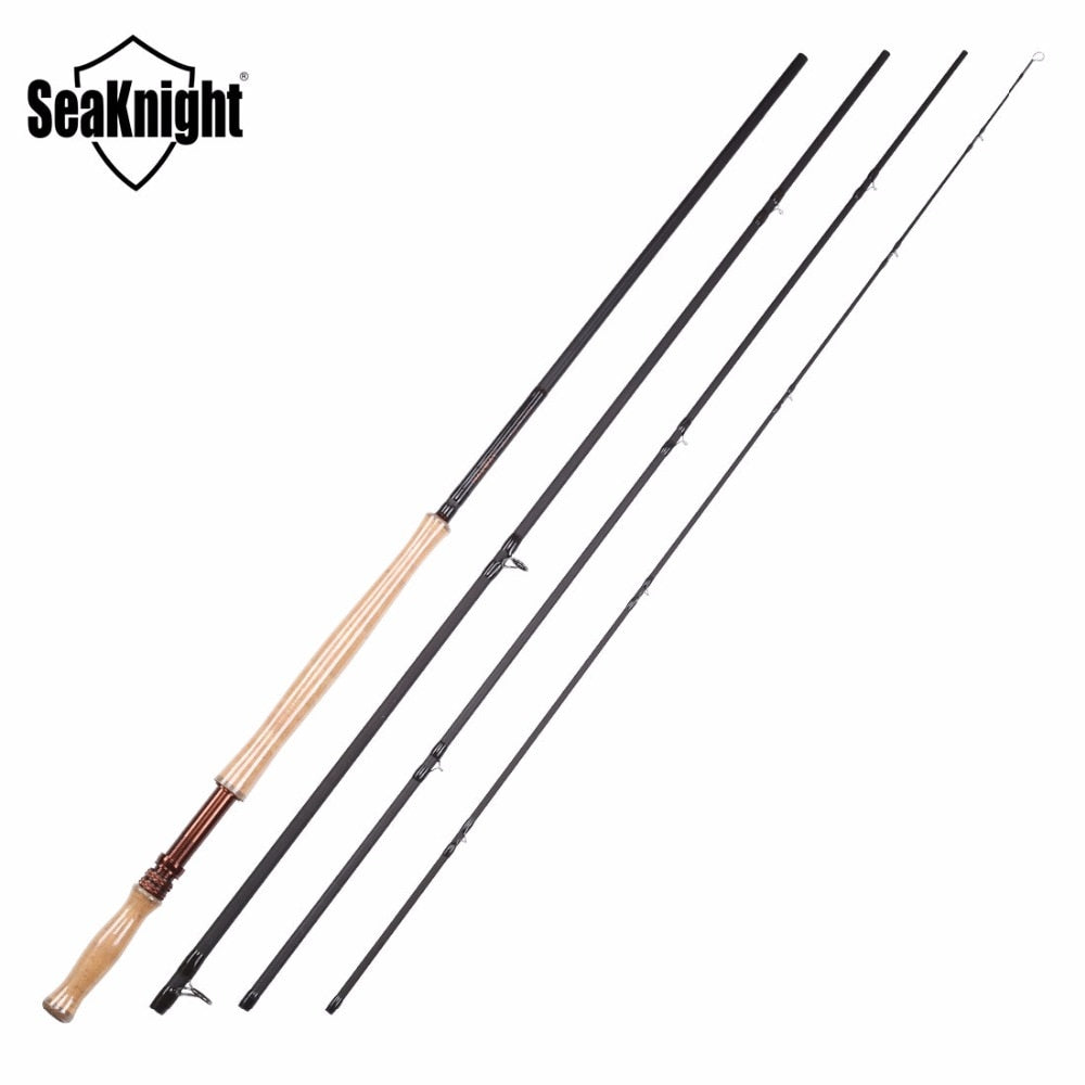 SeaKnight MAXWAY Fly Rod Honor Spey 9/10# 3.9M Fishing Rod Fast Action FUJI Rings 4 Sections Carbon Rod River Lake Fishing Rods