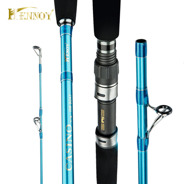 Hennoy Free Shipping 1.8m Full FUJI A Ring part Boat Fishing Rod Ocean Fishing Tackle Spin Rod inshore Offshore