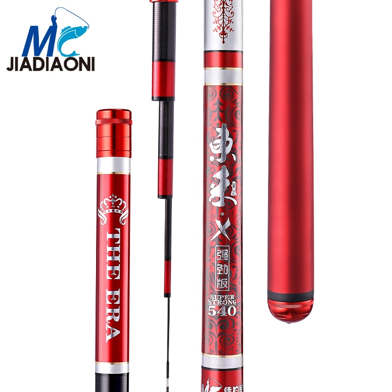 JIADIAONI 19/28 Tune Carbon Fiber Superhard 3.6m/3.9m/4.5m/4.8m/5.4m/5.7m/6.3m/7.2m Taiwan Fishing Rod Fishing Tackle