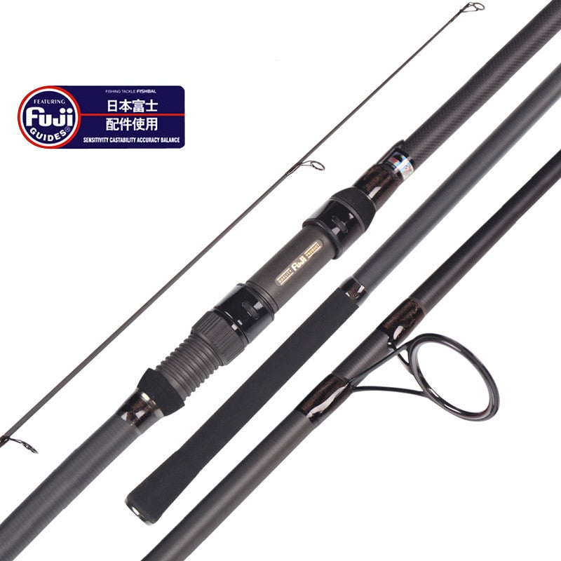 12ft 13ft carp fishing rod fuji reel seat quality 3 sections spinning surf  3.6m 3.9m carbon fiber fishing rod 3.75lb