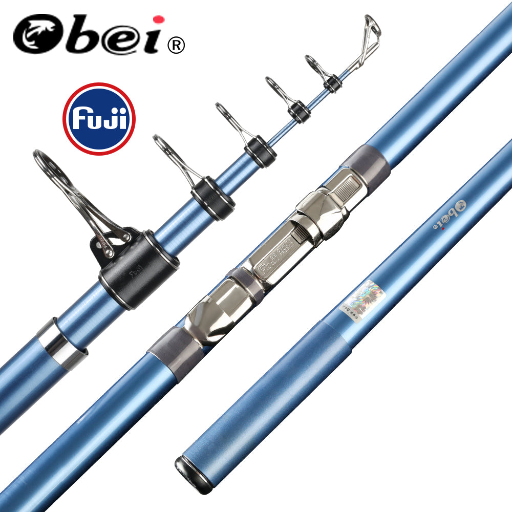 Obei Japan Full Fuji Tele Surf Rod  telescopic fishing rod 80-150 Long Casting Pole Fishing Rod surf rod 3.85M4.05M4.25M