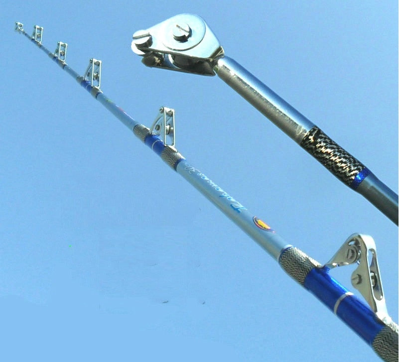 Albacore heavy Shark  Rod  Ocean boat fishing Rod Drag big fish powerful  tools made of special strong fiber light and strong