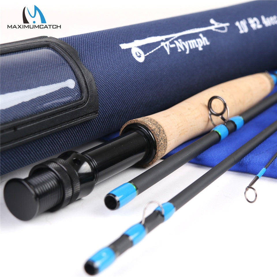Maximumcatch Fly Rod 10/11FT 2/3/4WT 4SEC Nymph Fly Rod  SK24 Carbon Fiber  Nymph Fly Fishing Rod