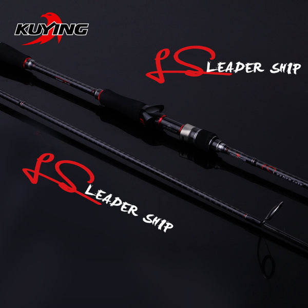 KUYING Leadership 1.92m 2.16m 2.19m 2.28m 2.4m 2.58m 2.7m Spinning Casting Lure Fishing Rod Pole Carbon Cane FUJI Medium Fast